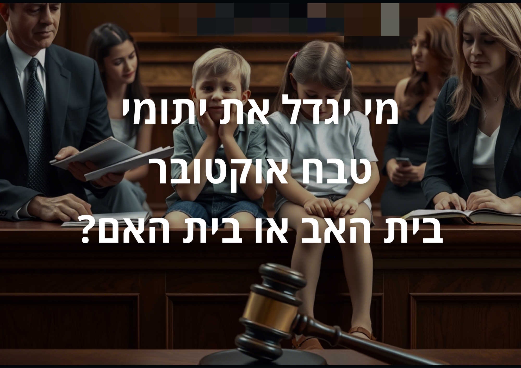 מי יגדל את יתומי טבח אוקטובר בית האב או בית האם?