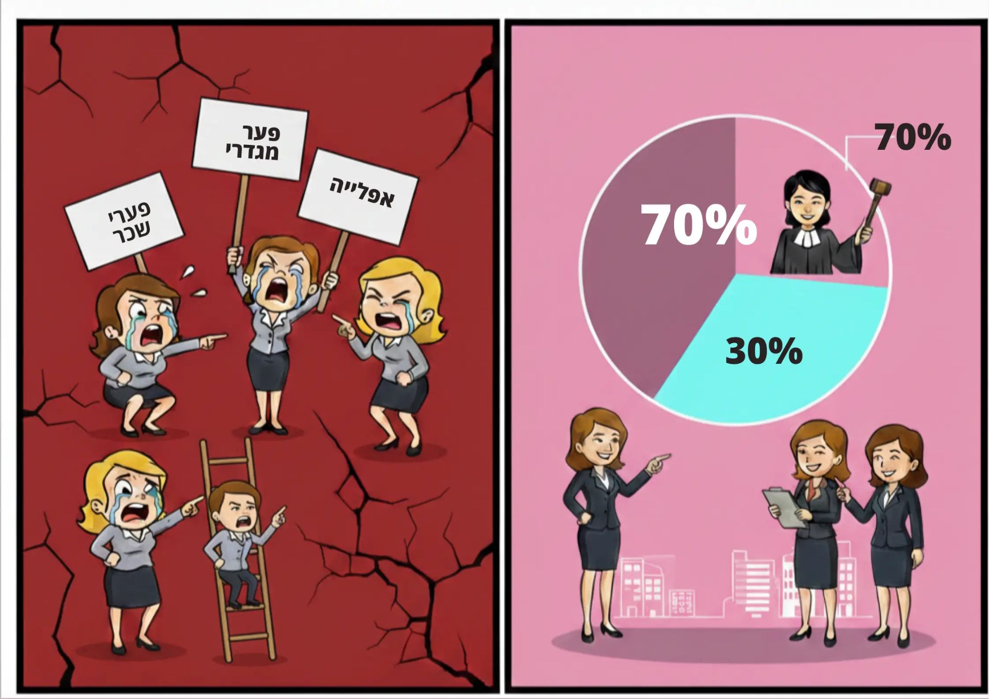 אפליית נשים: תשאלו את 70% רשמות הוצאה לפועל
